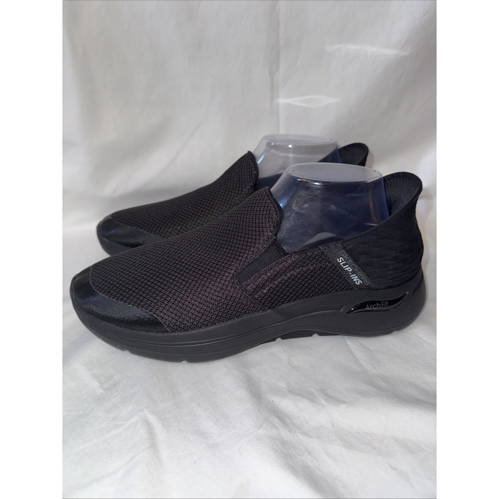 Skechers Arch Fit Air Cooled SN216259 Black slip ons Sz 9